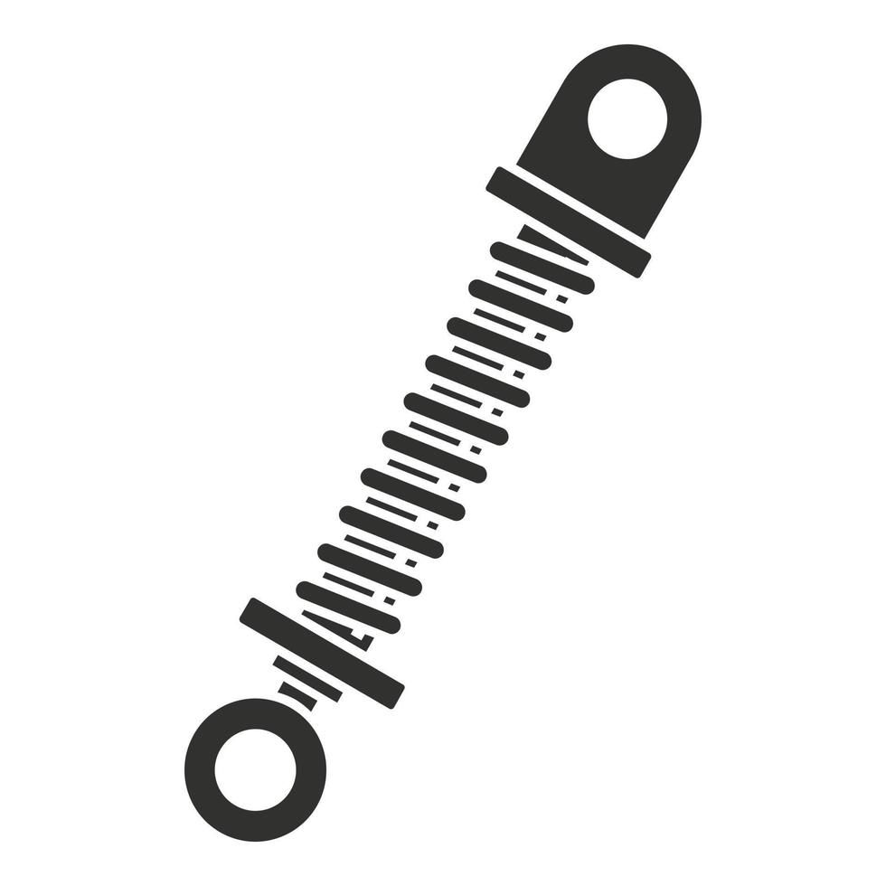 Car shock absorber icon, simple style vector