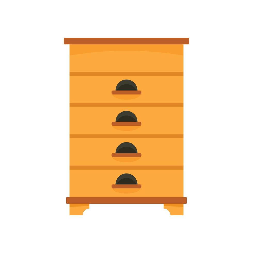 icono de la casa de abejas, estilo plano vector