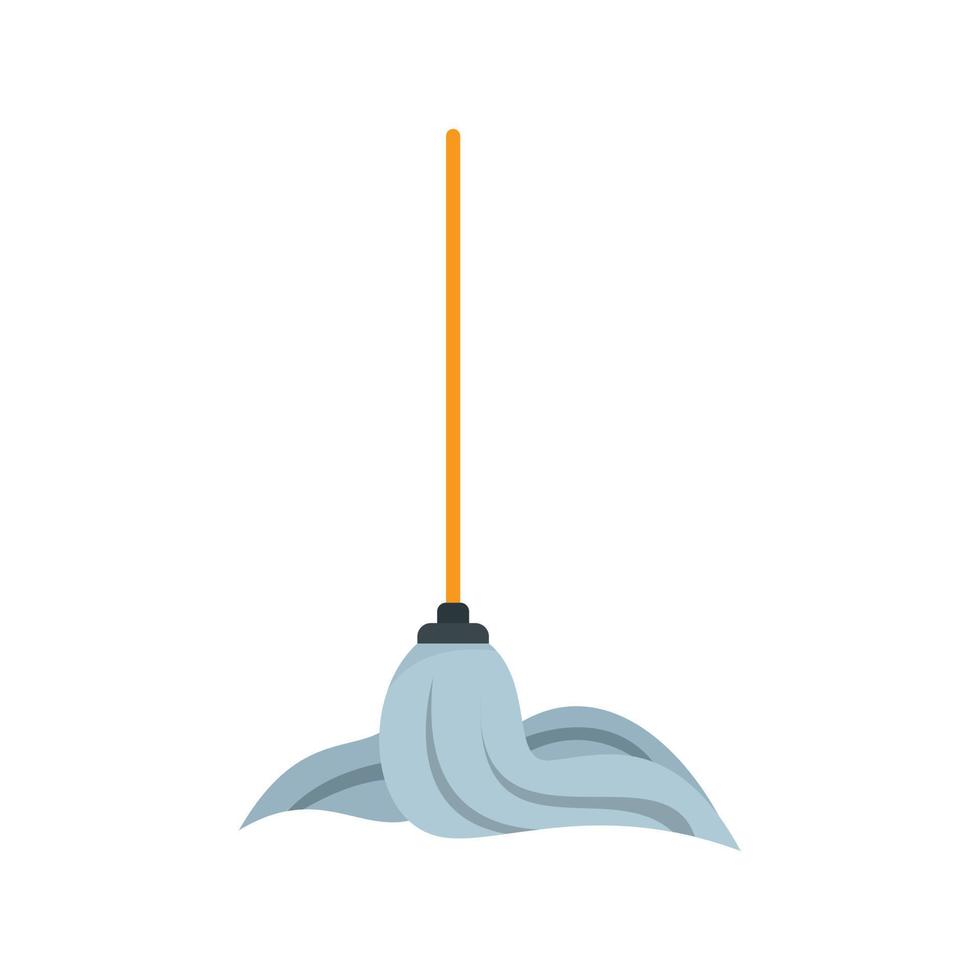 Mop icon, flat style vector