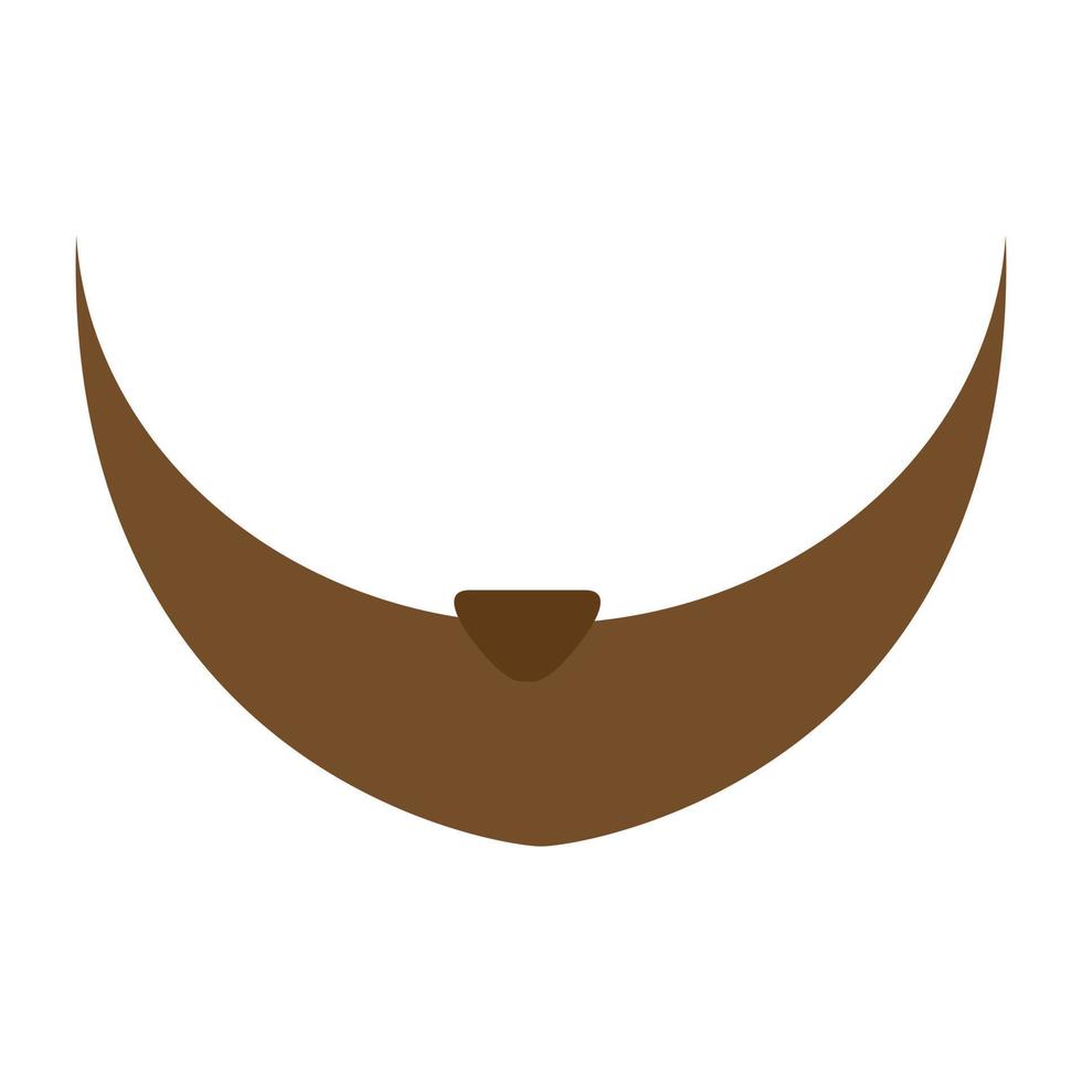 icono de barba de hombre, estilo de dibujos animados vector