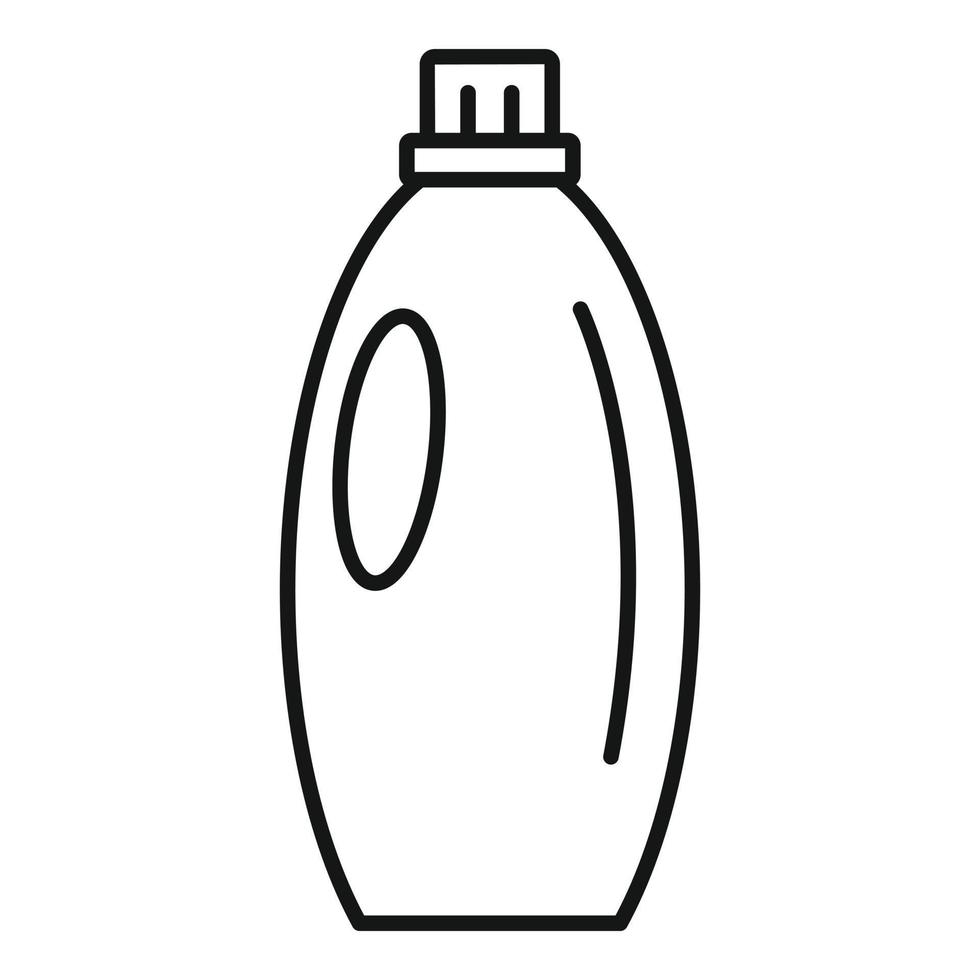 icono de botella de lavado de gel, estilo de esquema vector