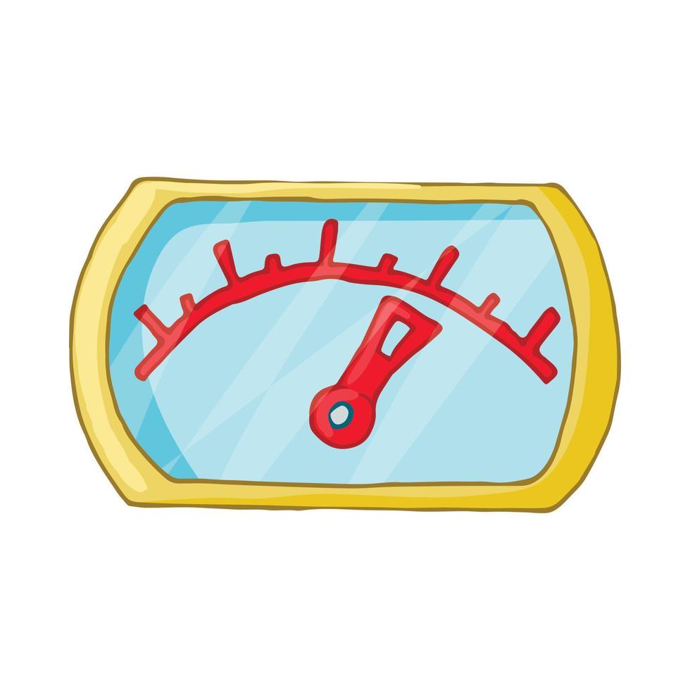 Speedometr icon, cartoon style vector