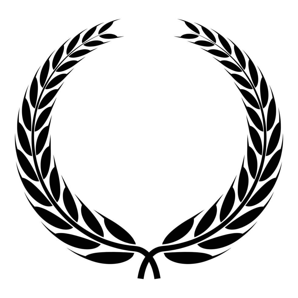 Winner wreath icon, simple style vector