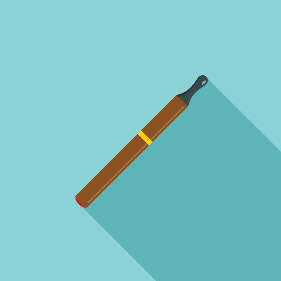 Electric cigarette icon, flat style vector