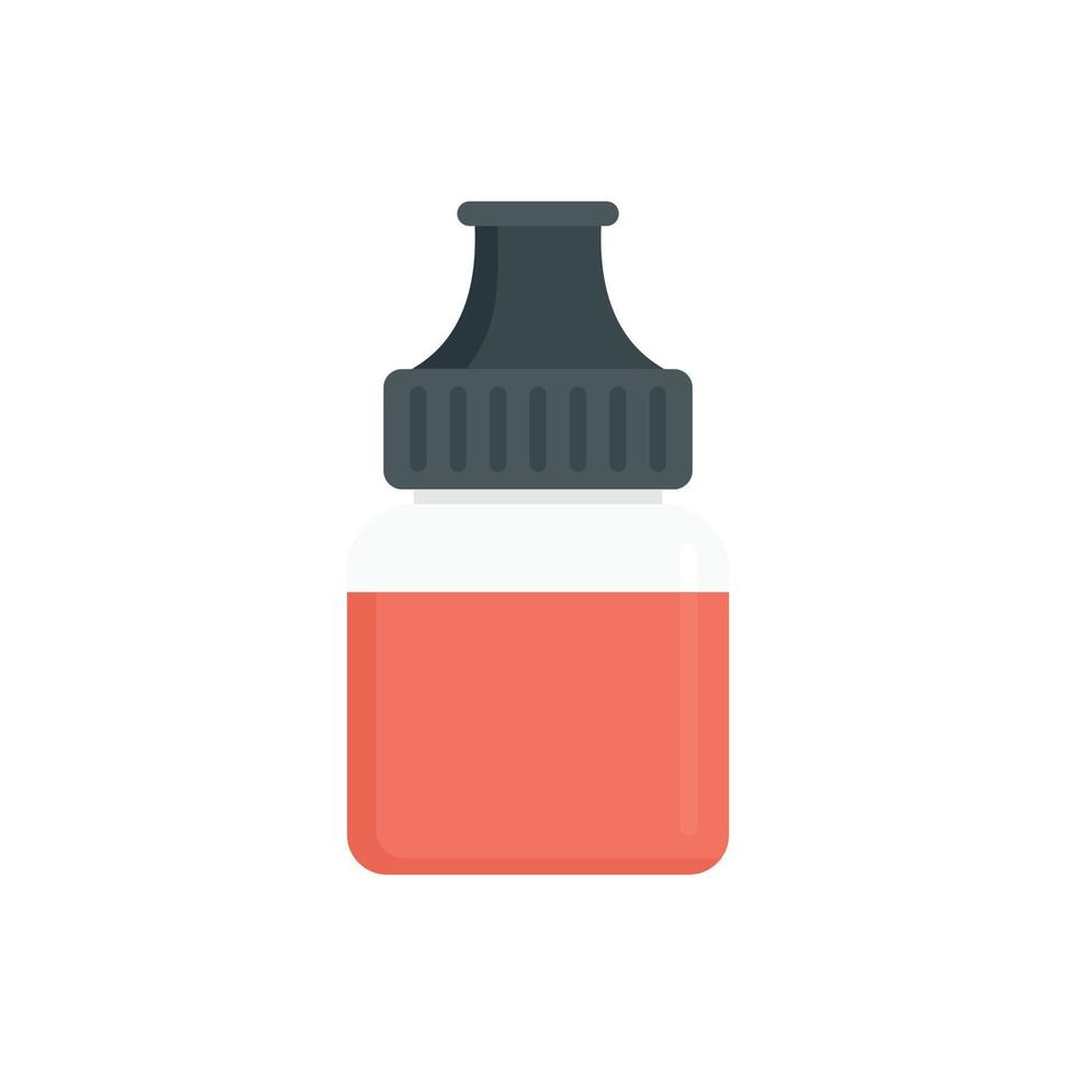 Fruit vape liquid icon, flat style vector