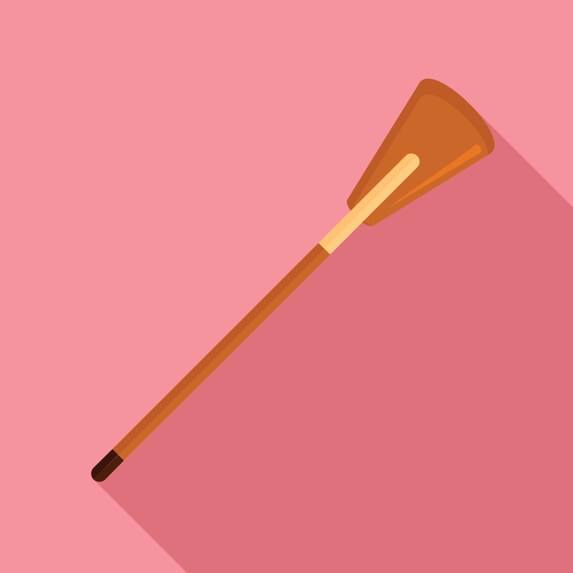 Jockey whip icon, flat style 14427932 Vector Art at Vecteezy