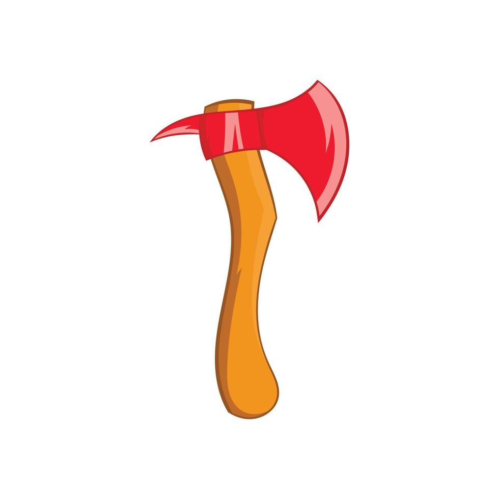 Axe icon, cartoon style vector