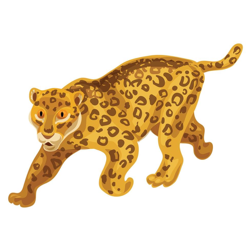 Cheetah icon, cartoon style vector