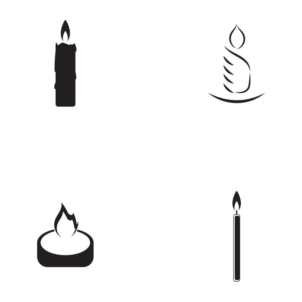 Candle Vectors Illustrations icon background