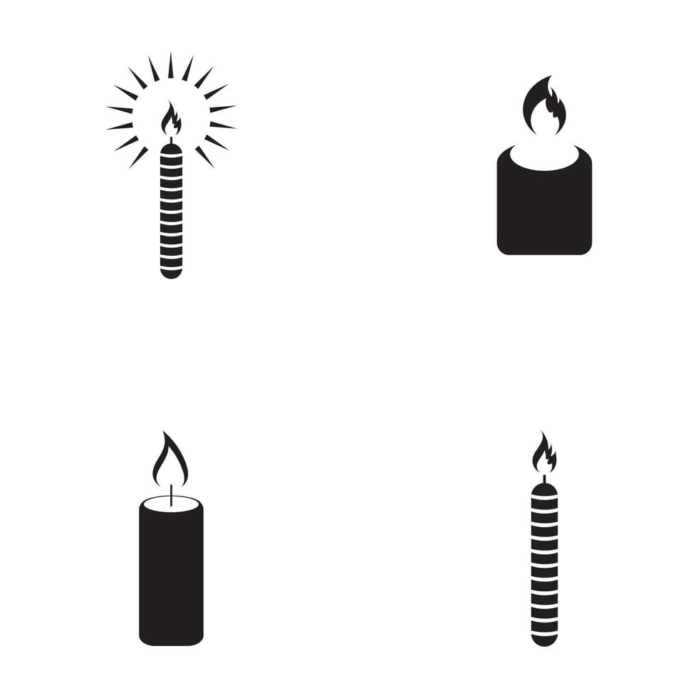 Candle Vectors Illustrations icon background