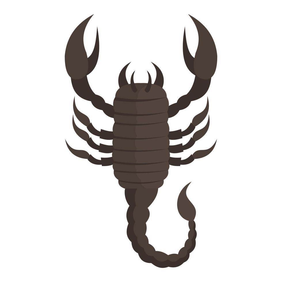 Scorpion icon, cartoon style vector