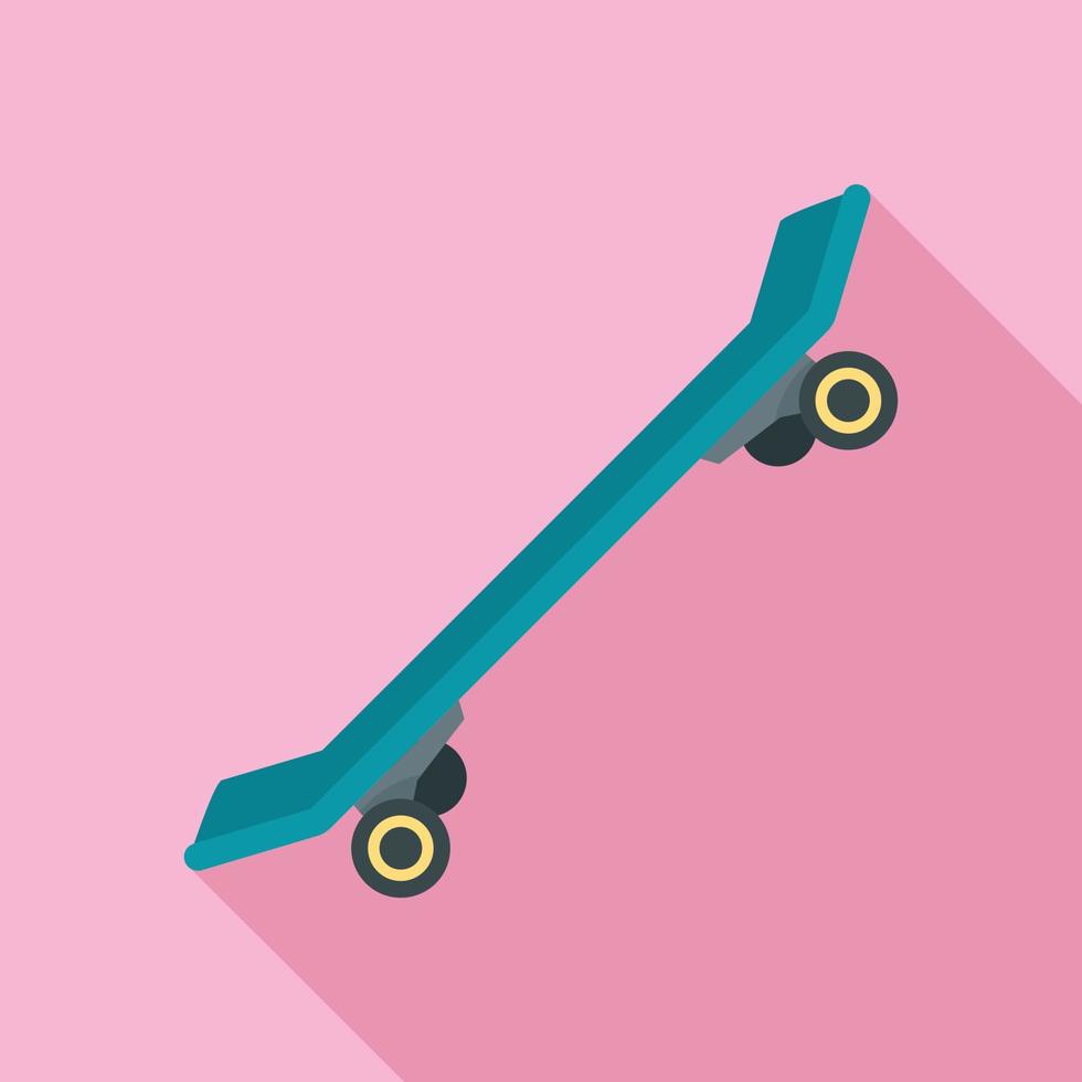 Street modern skateboard icon, flat style vector