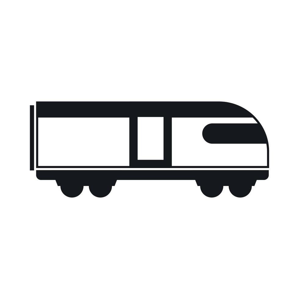 Swiss mountain train icon, simple style vector