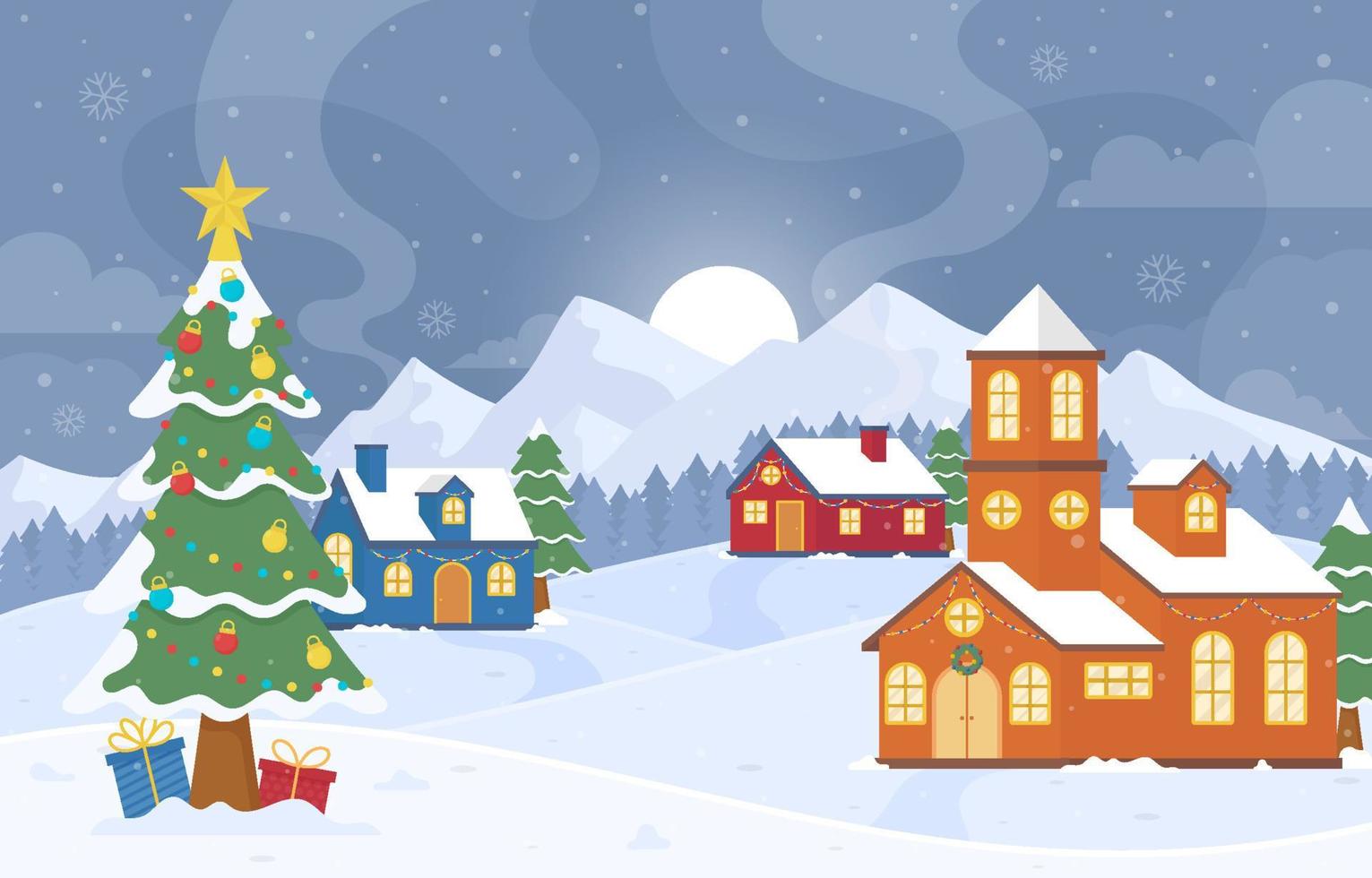 Christmas Nature Background vector