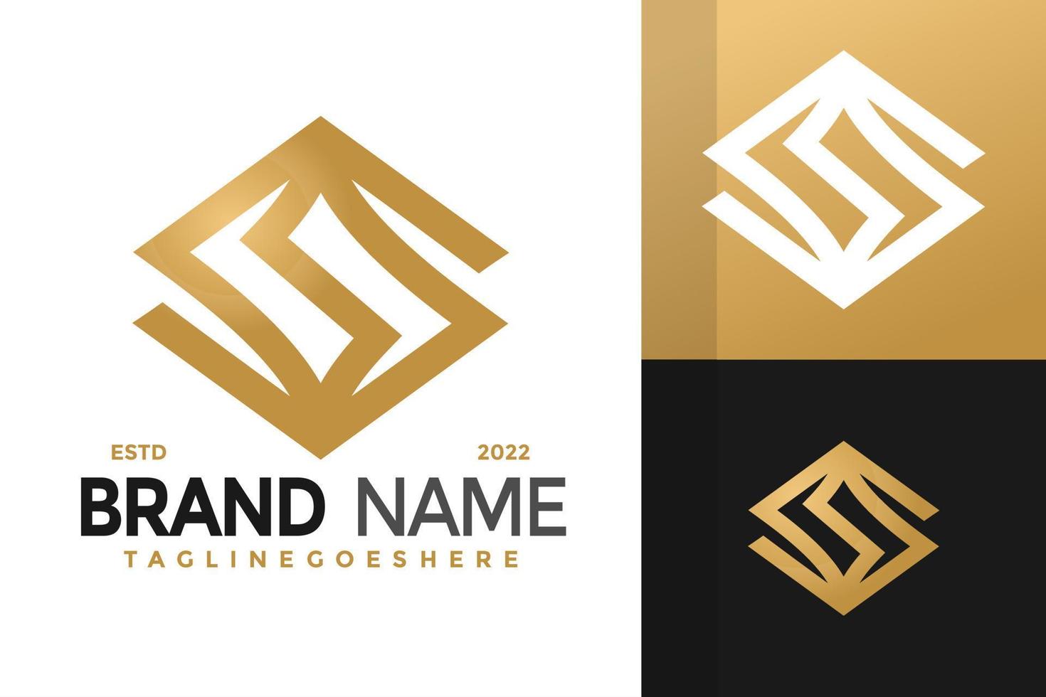 Luxury S Letter Logo Design, brand identity logos vector, modern logo, Logo Designs Vector Illustration Template
