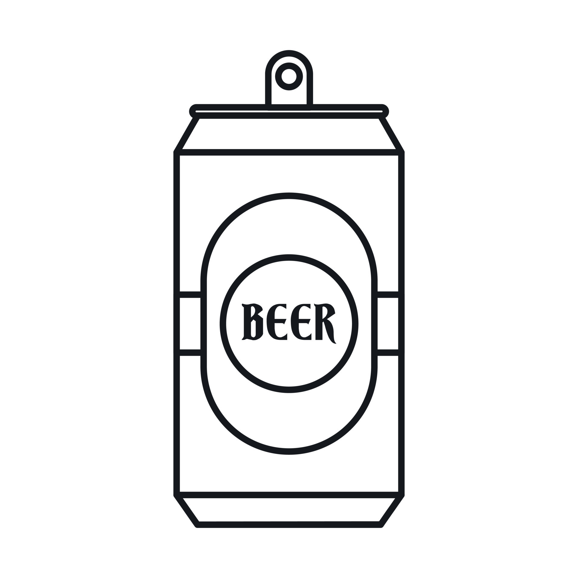 Aluminum can icon, outline style 14428685 Vector Art at Vecteezy