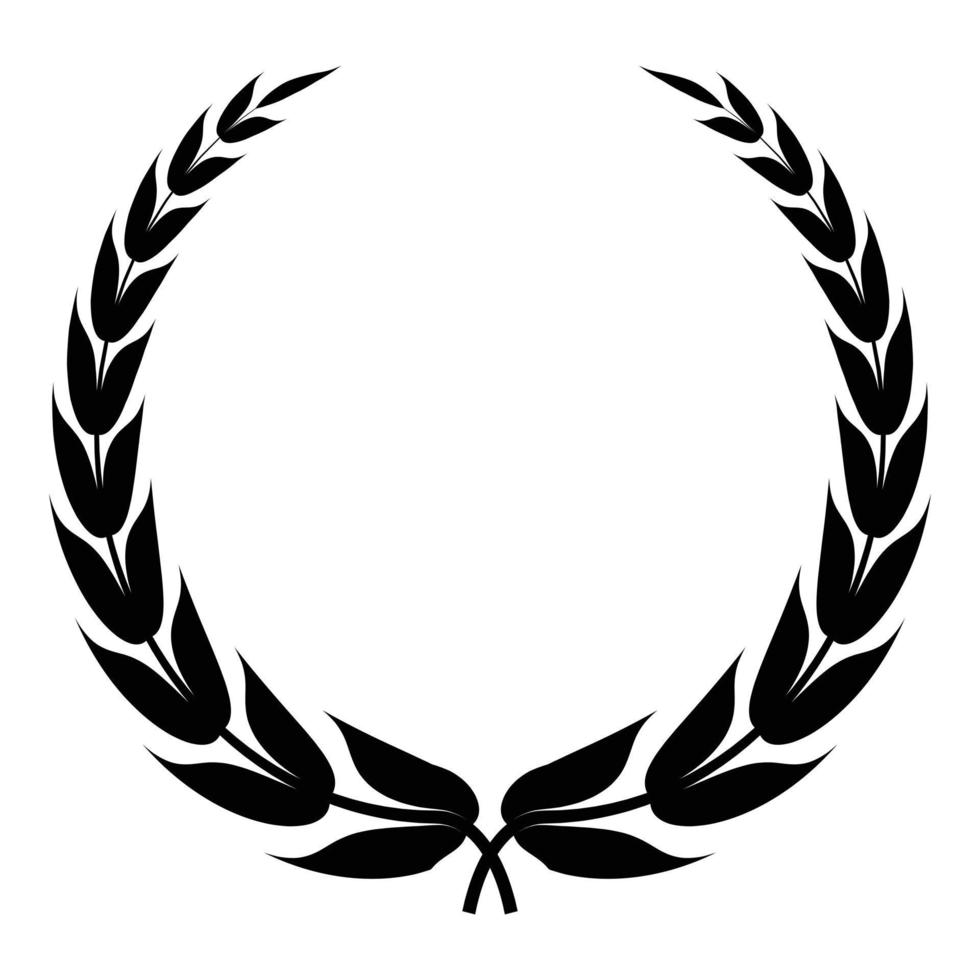 Heraldic wreath icon, simple style vector