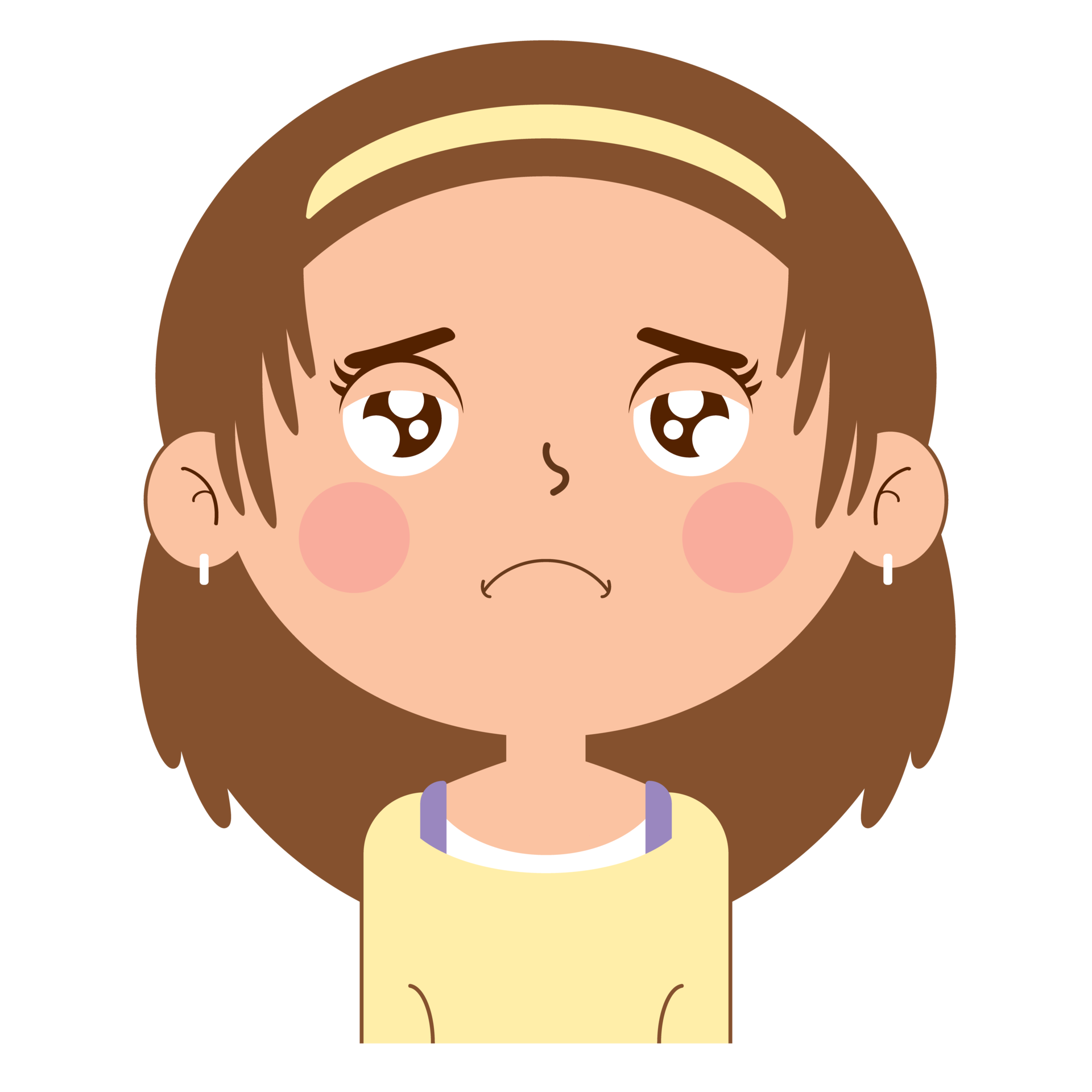 Free girl sad face cartoon cute 14428849 PNG with Transparent Background Free girl sad face cartoon cute 14428849 PNG with Transparent Background