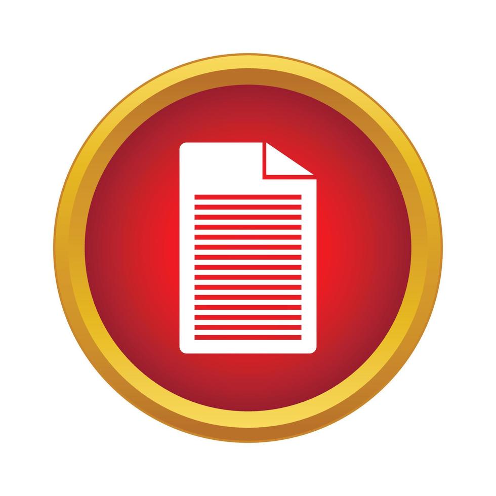 Document Icon, simple style vector