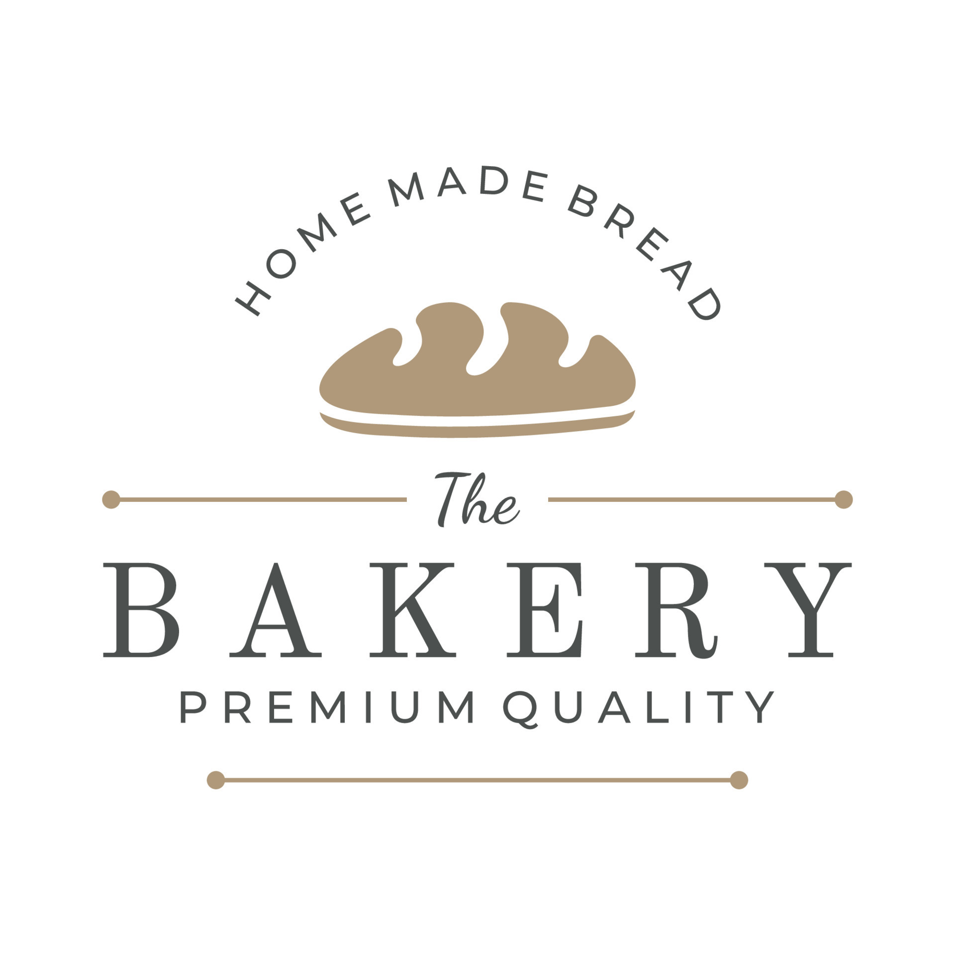Retro wheat bread logo design template. Badge for bakery, home made
