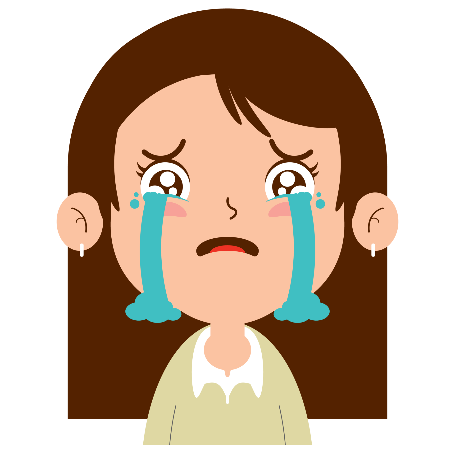 Crying Clipart Face