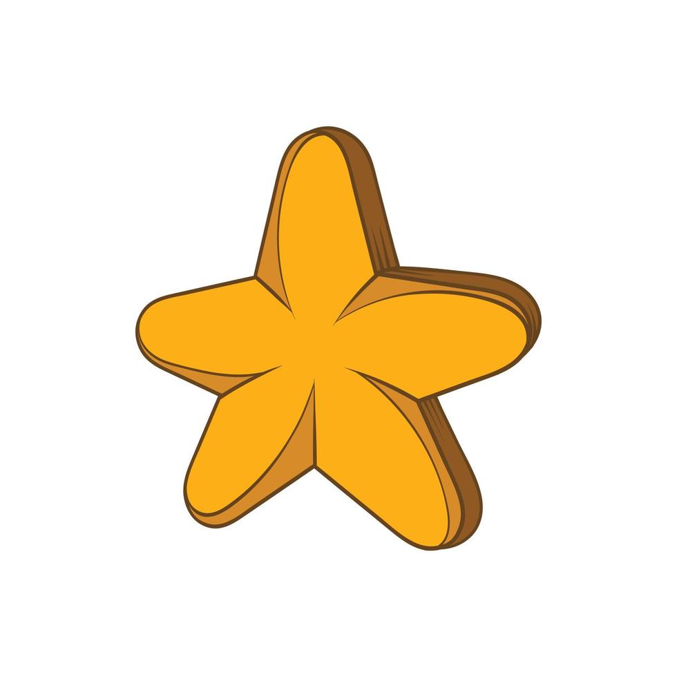 icono de estrella, estilo dibujado a mano vector