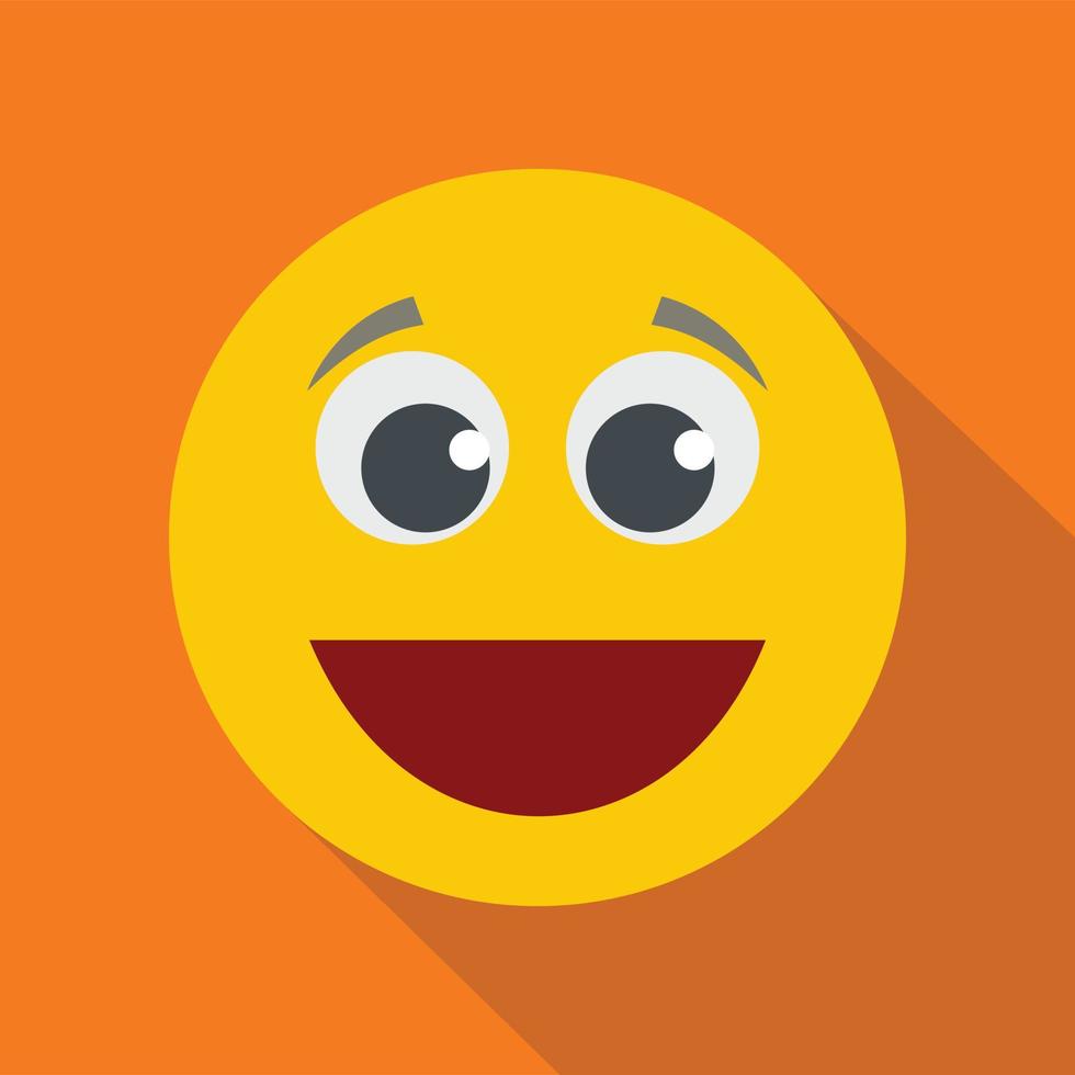 icono de sonrisa vector plano