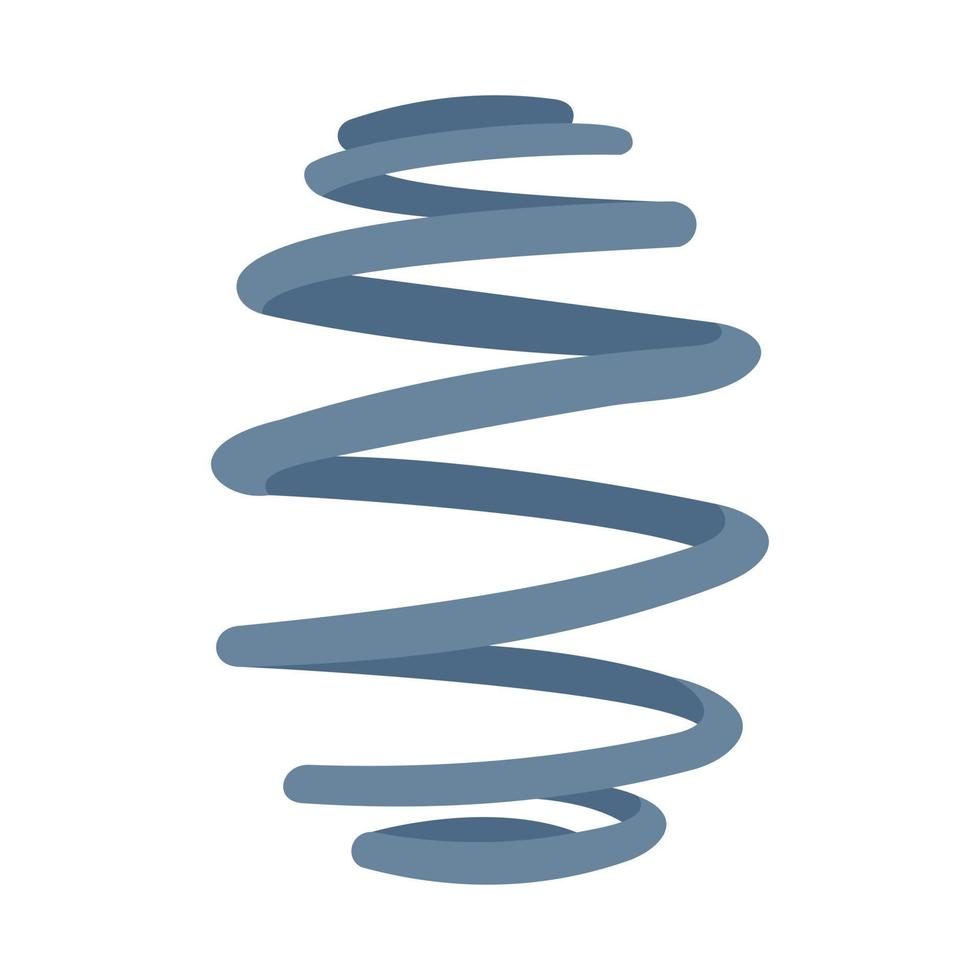 Low car spring icon, flat style vector