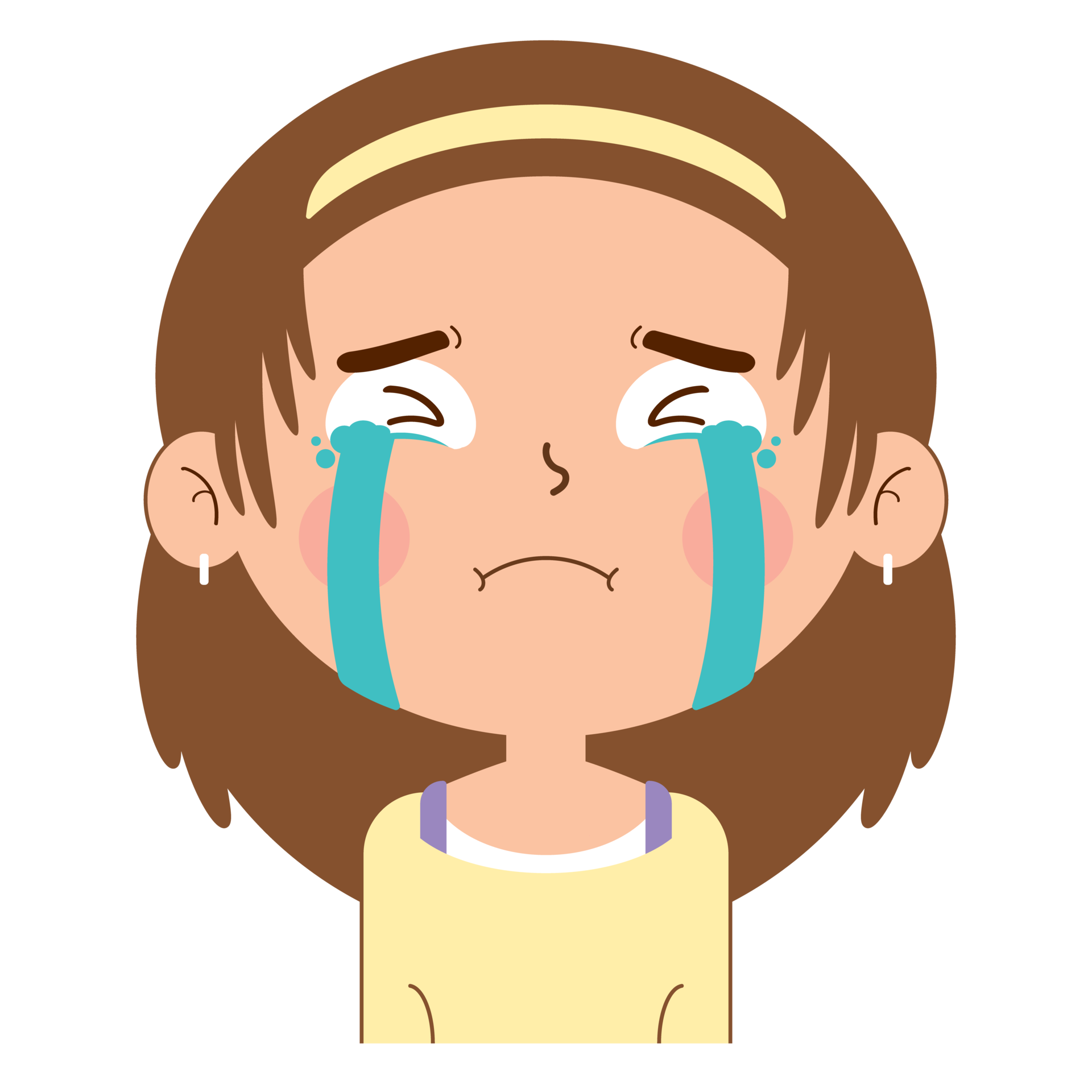 crying cartoon face