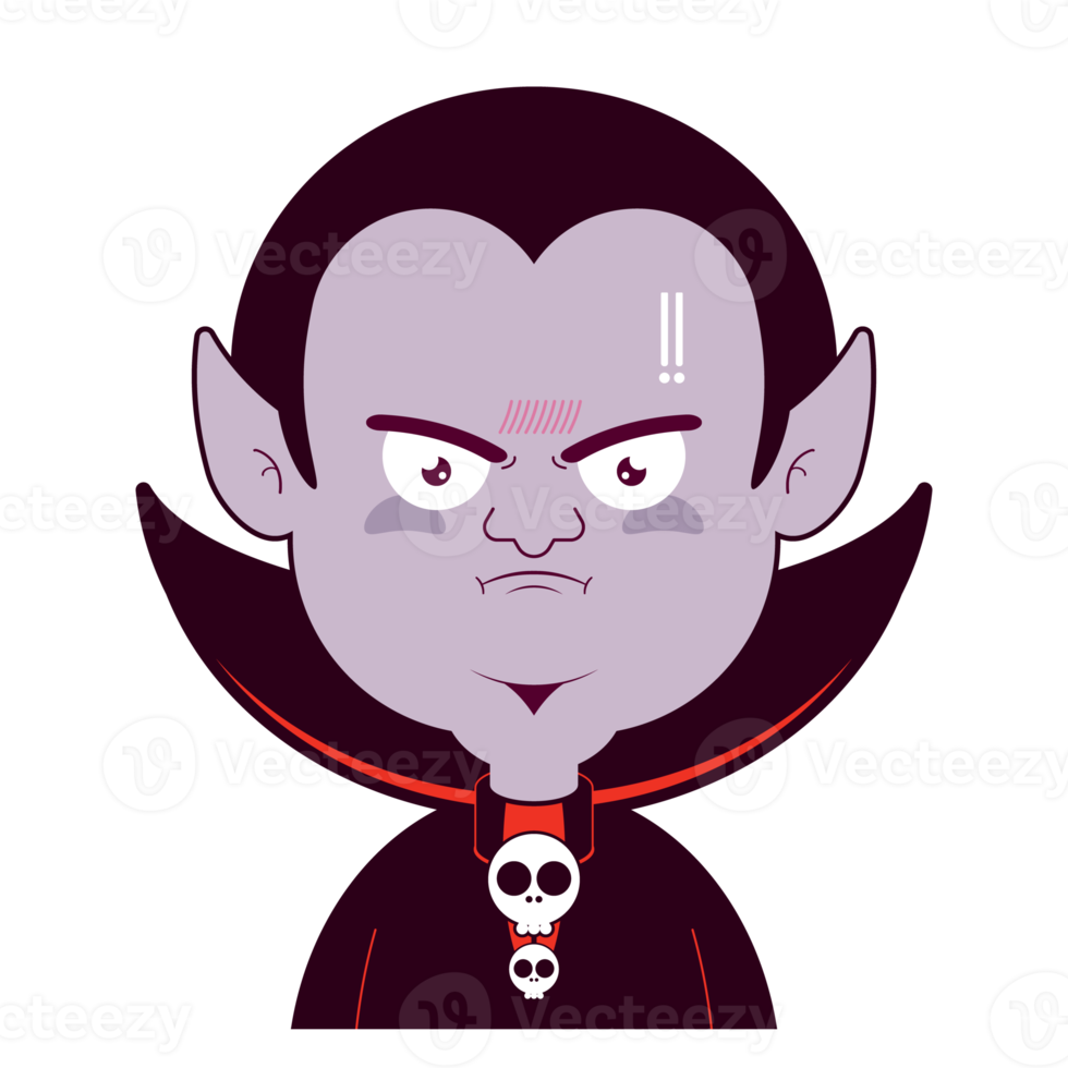 Free Dracula angry face cartoon cute 14429161 PNG with Transparent ...