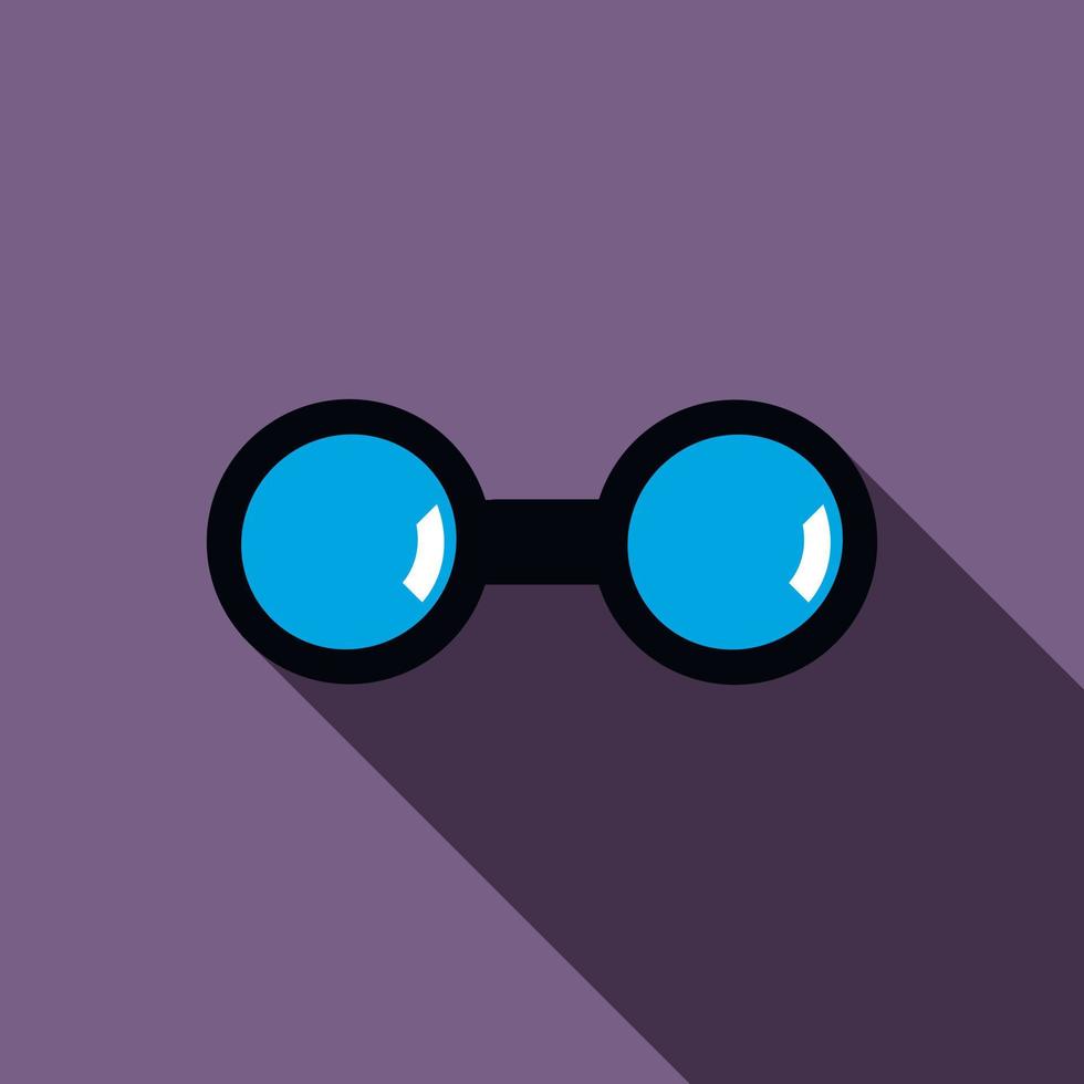 Binocular icon, flat style vector