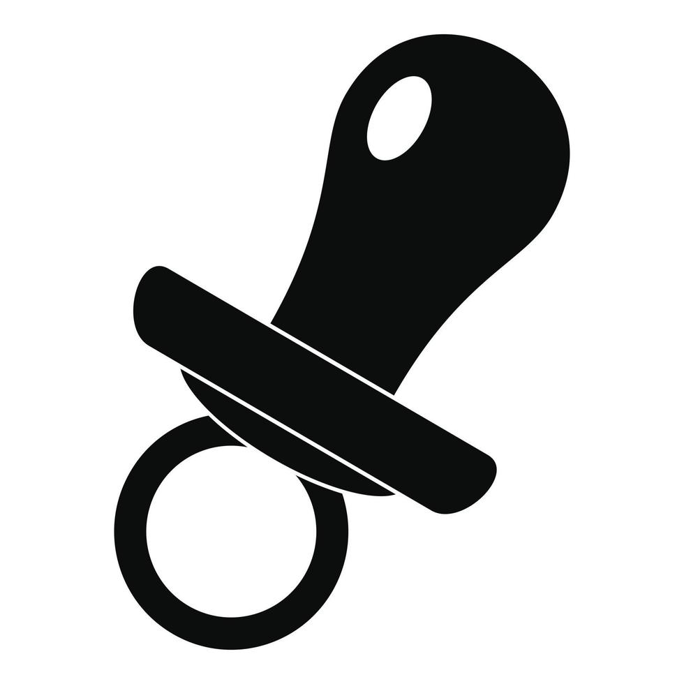 Nipple icon, simple style vector