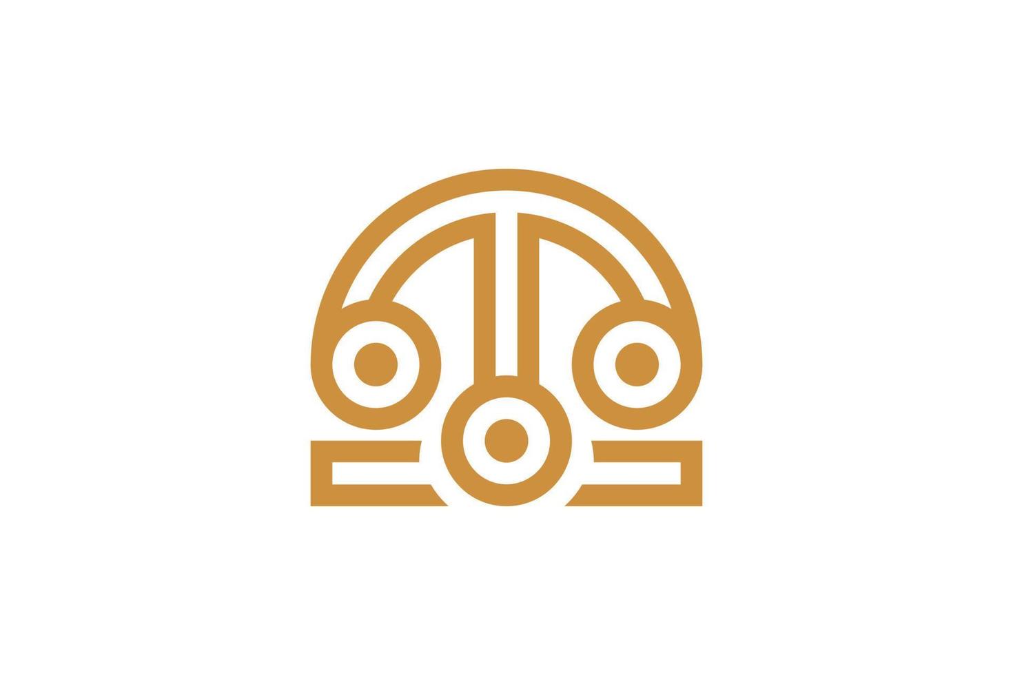 Creative M Monoline Logo vector