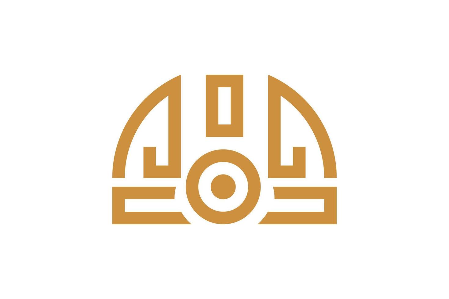 Creative M Monoline Logo vector