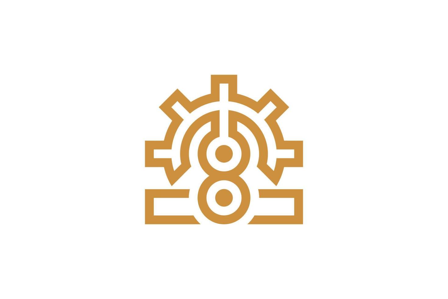 Creative M Monoline Logo vector