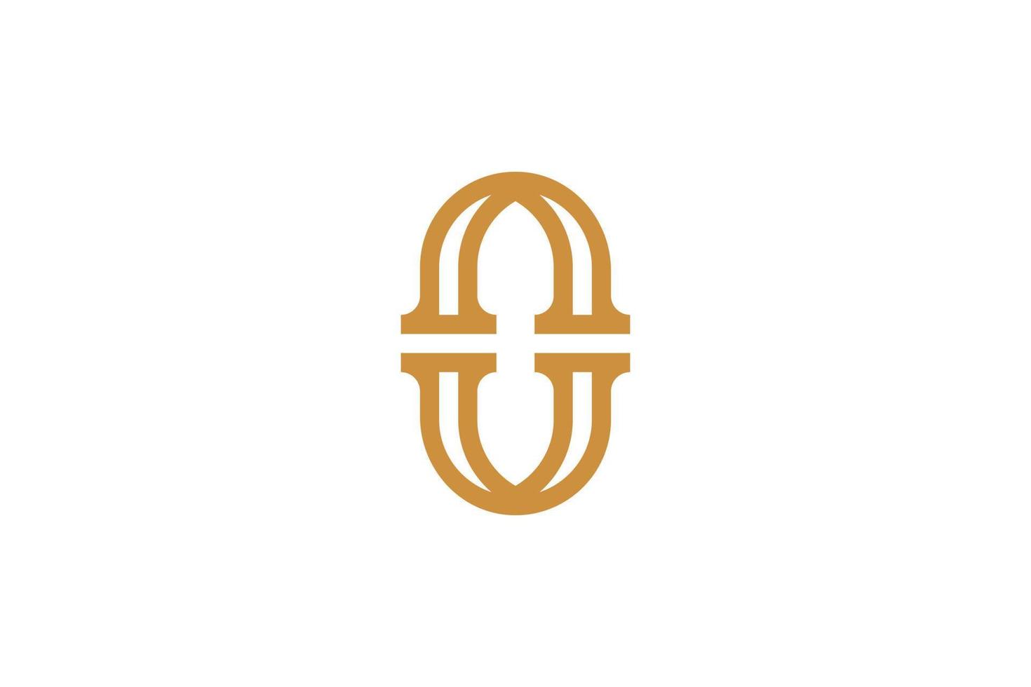 Abstract luxury monoline Letter O Logo vector