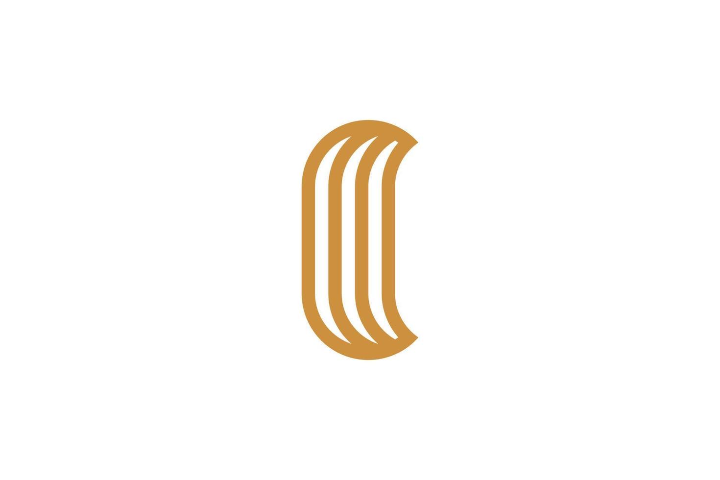 Abstract luxury monoline Letter O Logo vector
