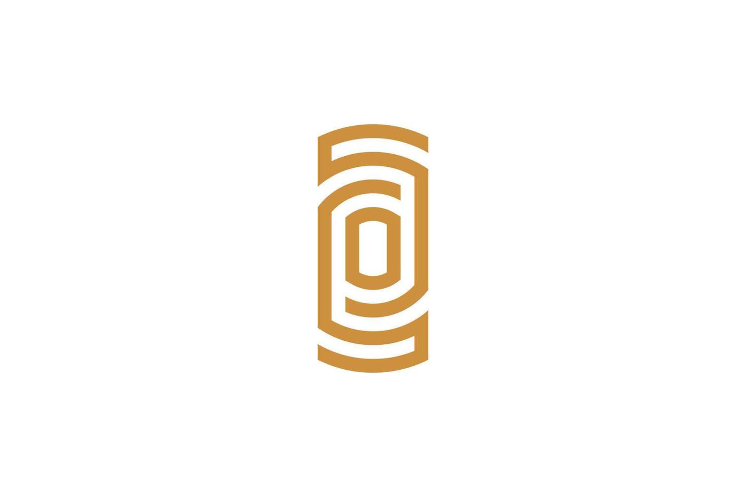 Abstract luxury monoline Letter O Logo vector