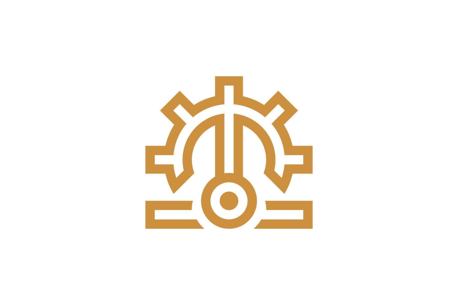 Creative M Monoline Logo vector