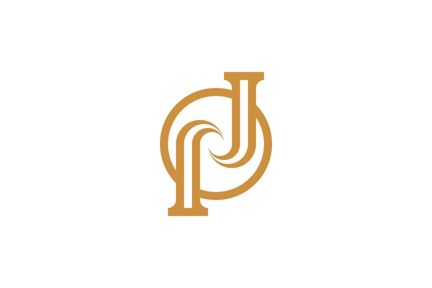 Monoline Style N Letter Logo vector