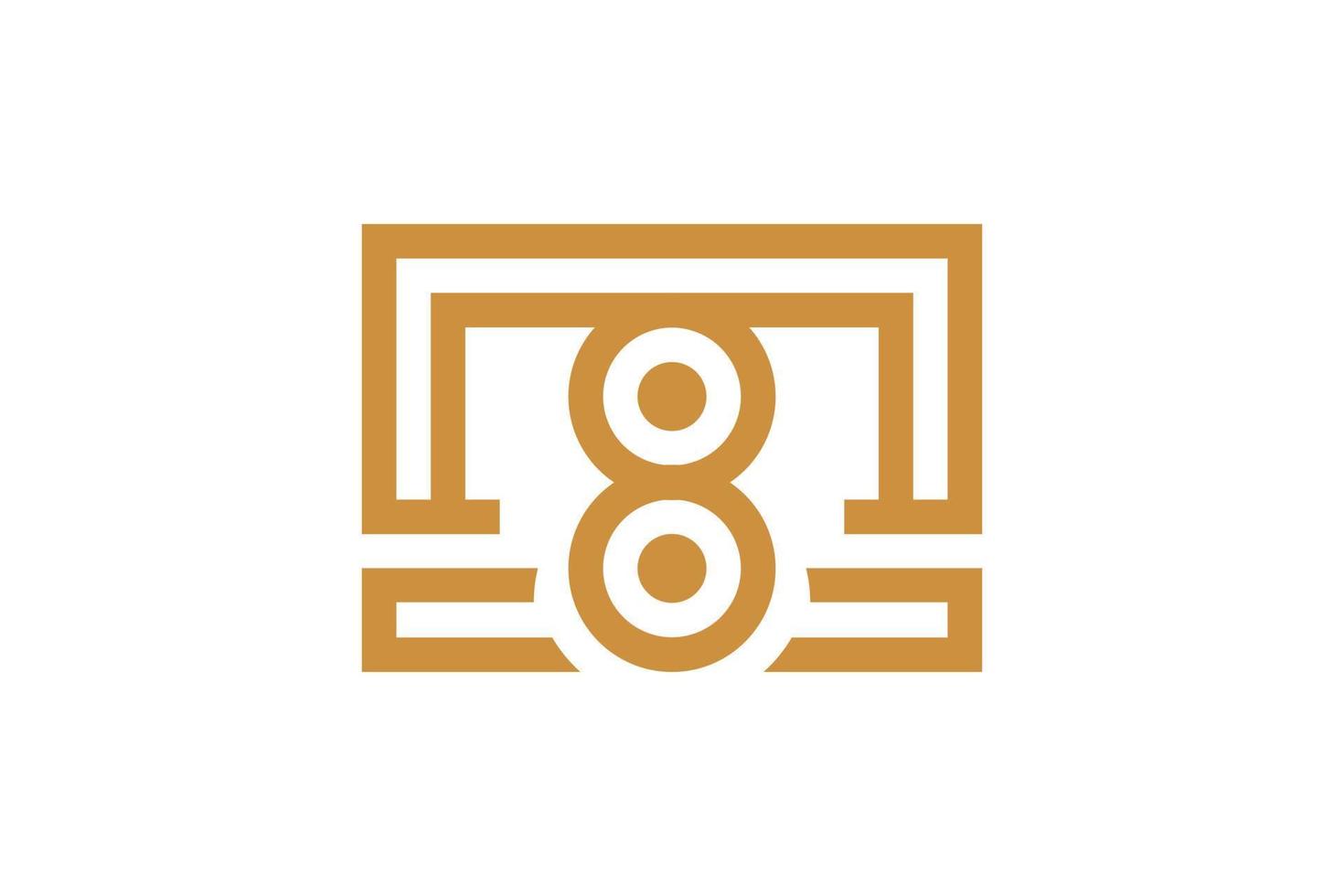 Creative M Monoline Logo vector