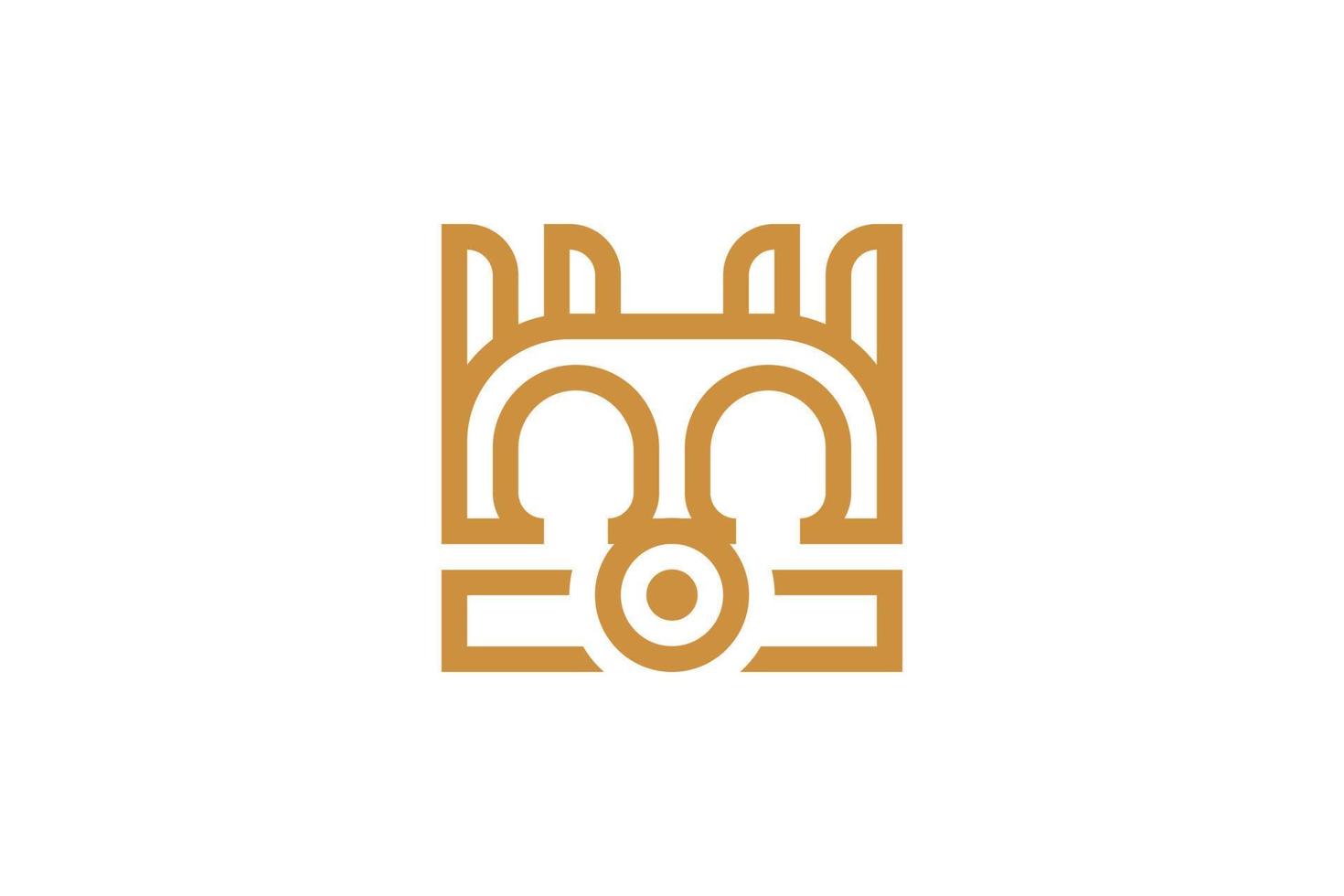 Creative M Monoline Logo vector