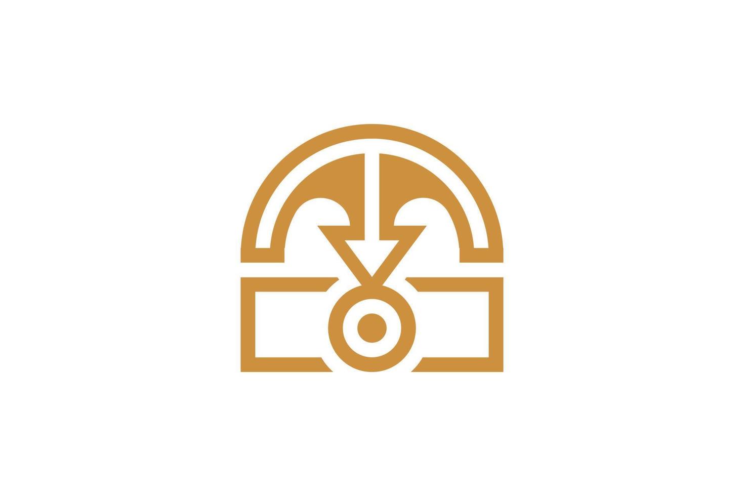 Creative M Monoline Logo vector