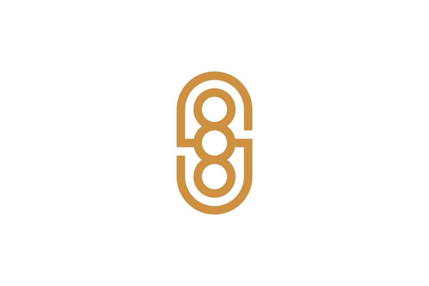 Abstract luxury monoline Letter O Logo vector