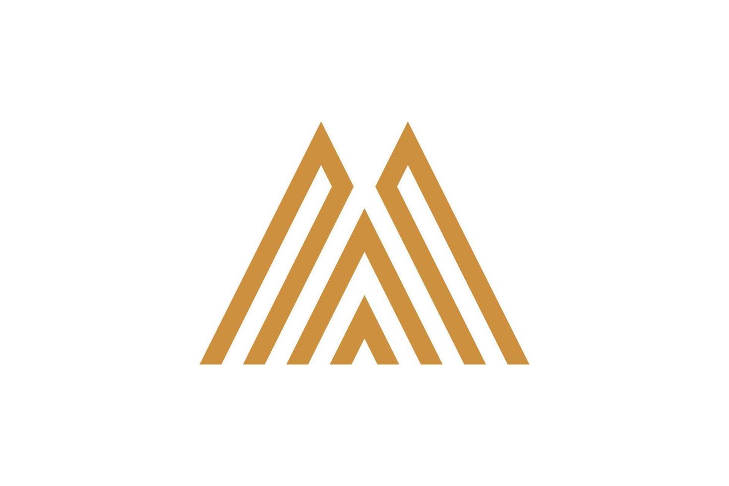 Letter M Monoline Logo vector