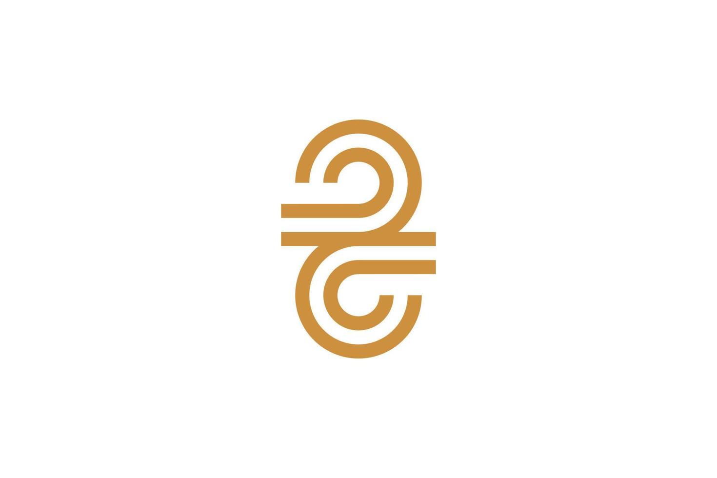 Initial P Monoline Logo Template vector