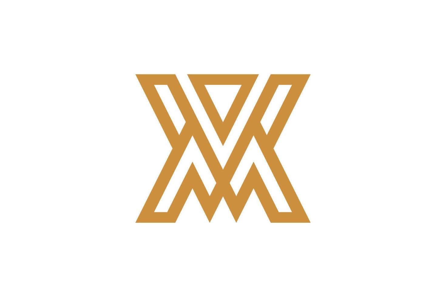 Letter M Monoline Logo vector