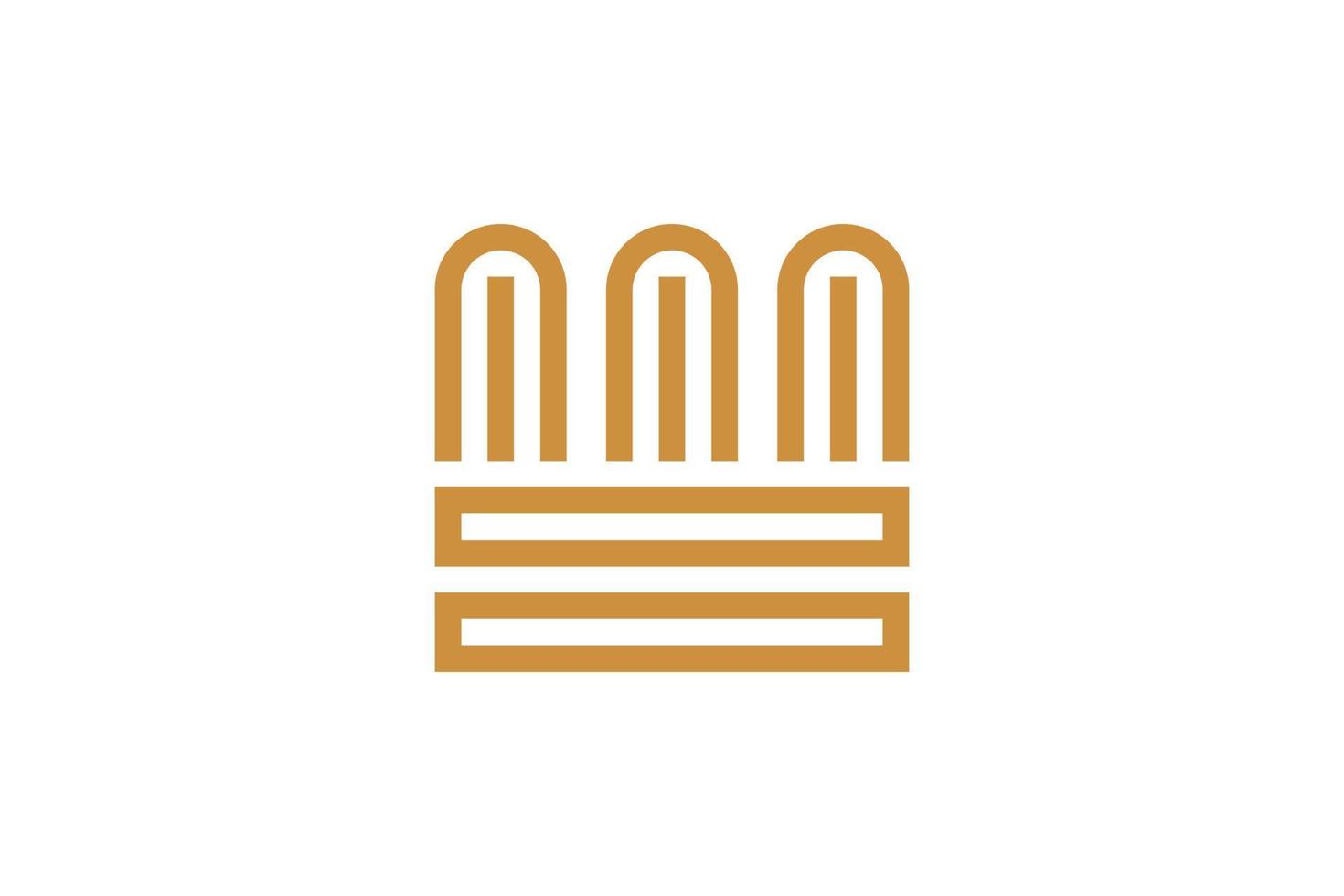 Creative M Monoline Logo vector