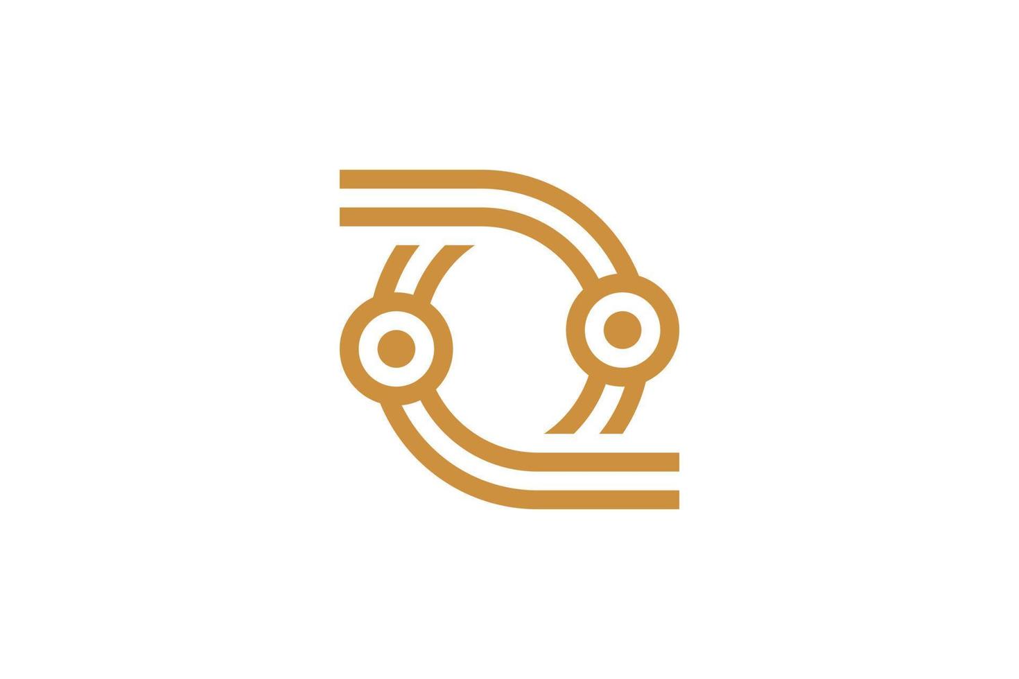 Monoline Letter Q Logo Template vector
