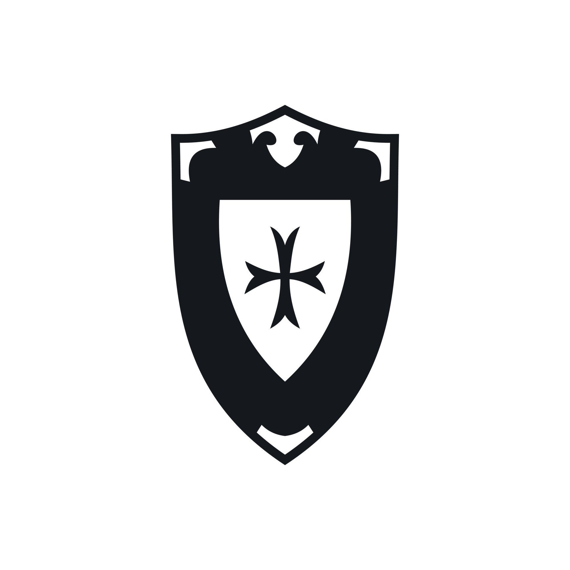 Shield icon, simple style 14429464 Vector Art at Vecteezy